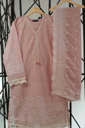 Sada Bahar - Chikankari Pink