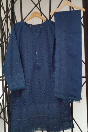 Sada Bahar - Chikankari Blue