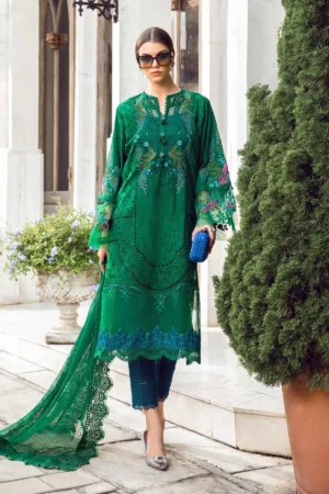 MB - 3 PIECE - UNSTITCHED SUIT | EID LAWN-24-02