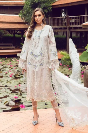 MB - 3 PIECE - UNSTITCHED SUIT | EID LAWN-24-04