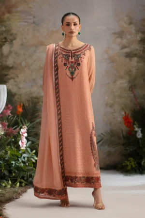 3-Piece-Embroiderd-Chiffon OMISHA - FWU5697