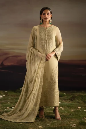 3-Piece-Embroiderd-Chiffon ISHA - FWU5701