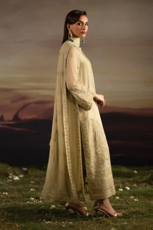 Alternative view of 3-Piece-Embroiderd-Chiffon ISHA - FWU5701