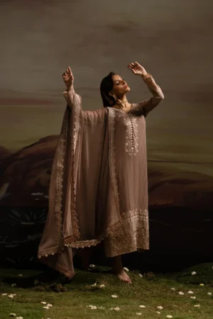 Alternative view of 3-Piece-Embroiderd-Chiffon ITHAZH - FWU5703