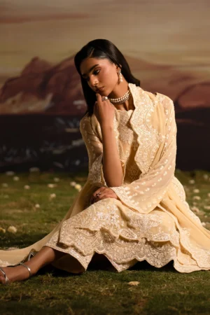 Alternative view of 3-Piece-Embroiderd-Chiffon ISHANI - FWU5705